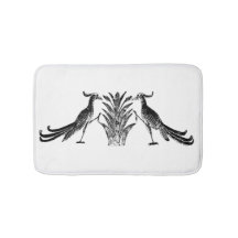 黒鳥風呂マット