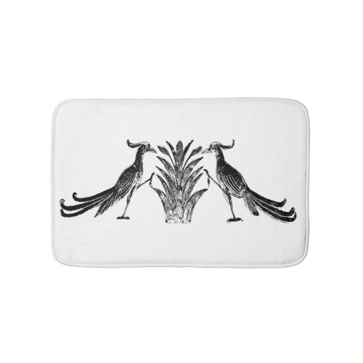 黒鳥風呂マット バスマット (正面)