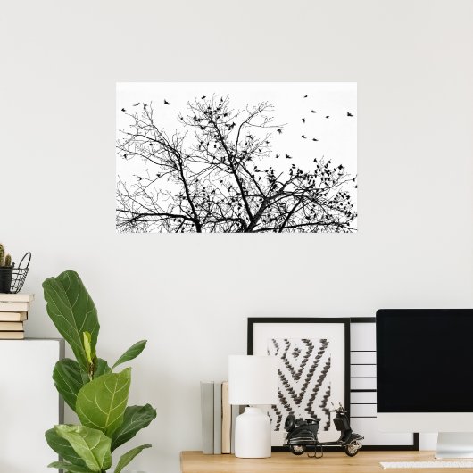 黒鳥 ポスター (ホームオフィス)