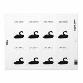 黒鳥 ラベル (フルシート)