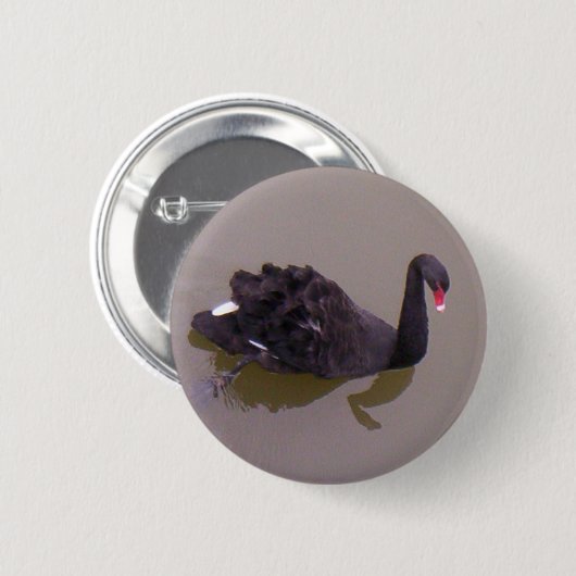 黒鳥 缶バッジ (正面&裏面)