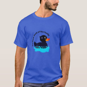 黒鴨「家の黒鴨」 Tシャツ