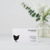 黒鶏の記号 – 白(金ゴールドカード) 名刺 (スタンド正面)