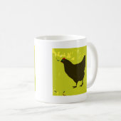 黒鶏マグカップ コーヒーマグカップ (正面右)