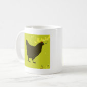 黒鶏マグカップ コーヒーマグカップ (正面左)