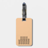 黒鶏 ラゲッジタグ (裏面縦)