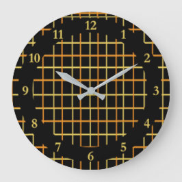 黒黄時計 ラージ壁時計