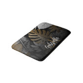 黒黄金のトロピカル離れ バスマット (アングル)