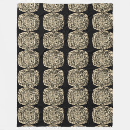 黒黄金のフリースブランケット フリースブランケット