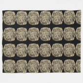 黒黄金のフリースブランケット フリースブランケット (正面(横))