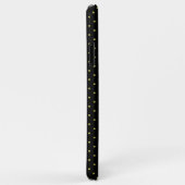 黒黄金モダン円パターンモノグラム Case-Mate iPhoneケース (裏面/右)