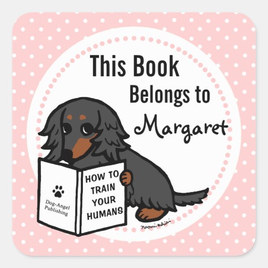 黒黄金髪ダシュント2 スクエアシール (正面)