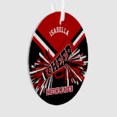 黒黒📣チアリー赤と白ダー オーナメント (正面)