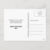 黒黒板クリスマスフォトポストカード シーズンポストカード (裏面)