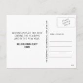 黒黒板ホリデー写真はがき シーズンポストカード (裏面)