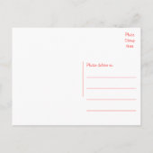 黒黒黒板たった今結婚しました結婚発表 案内ポストカード (裏面)