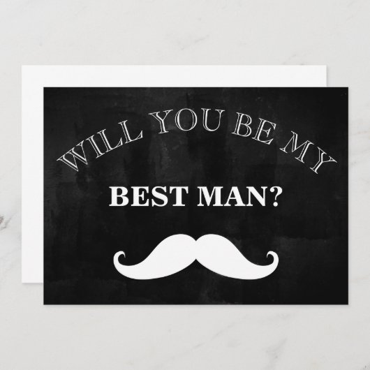 黒黒黒板は私の花婿介添人か? 招待状 (正面/裏面)