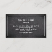 黒黒黒板イエスキリスト十字架 名刺 (裏面)