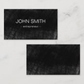 黒黒黒板カッコいい素朴ヴィンテージ 名刺 (正面/裏面)