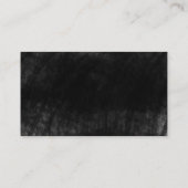 黒黒黒板カッコいい素朴ヴィンテージ 名刺 (裏面)