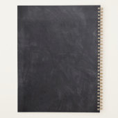 黒黒黒板ガーリーフローラ名 プランナー手帳 (裏面)