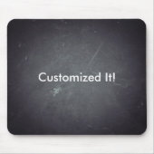 黒黒黒板パーソナライズされたカスタマイズ マウスパッド (正面)