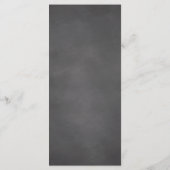 黒黒黒板フローラ結婚のメニューカード メニュー (裏面)