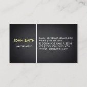 黒黒黒板メイクアップアーティスト 名刺 (裏面)