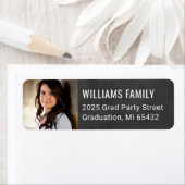 黒黒黒板大学院フォト差出人住所 ラベル (インサイチュ)