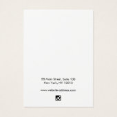 黒黒黒板素朴イヤリングディスプレイカード (裏面)