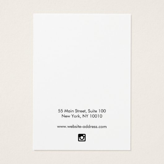 黒黒黒板素朴イヤリングディスプレイカード (裏面)