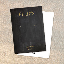 黒黒黒板素朴イヤリングディスプレイカード