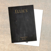 黒黒黒板素朴イヤリングディスプレイカード