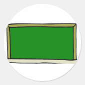 黒黒黒板 ラウンドシール (正面)