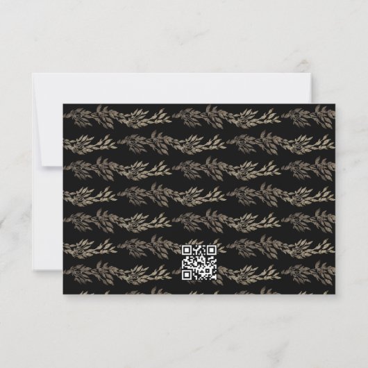 黒黒黒黒檀リースQRコードウェブサイト 出欠カード (裏面)