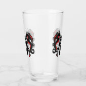 黒龍と星形五角形ガラス タンブラーグラス (右)