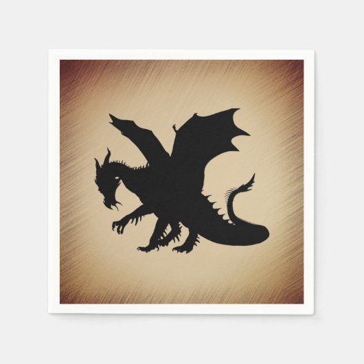 黒龍の背素朴景 スタンダードカクテルナプキン (正面)
