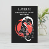 黒龍の赤月のグリーティカスタムングカード シーズンカード (スタンド正面)