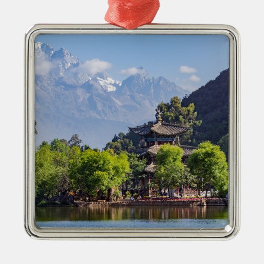 黒龍潭、雲南省石鼓 - 中国 メタルオーナメント (正面)