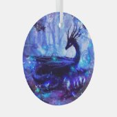 黒龍、夜森のシーン。 ガラスオーナメント (正面右)