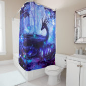 黒龍、夜森のシーン。 シャワーカーテン (インサイチュ)