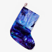 黒龍、夜森のシーン。 スモールクリスマスストッキング (正面 (吊り時))