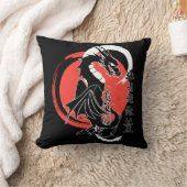 黒龍、赤月 クッション (ブランケット)