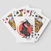 黒龍、赤月 トランプ (裏面)