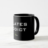 黒11 ozコンボマグカップ | Pilates Addict マグカップ (正面右)