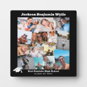 黒14縁ど枚重ね写真卒業 フォトプラーク (正面)