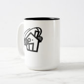 黒15のozのツートーンマグ ツートーンマグカップ (正面左)