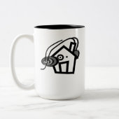 黒15のozのツートーンマグ ツートーンマグカップ (左)