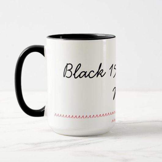 黒15のozの信号器のマグ マグカップ (左)