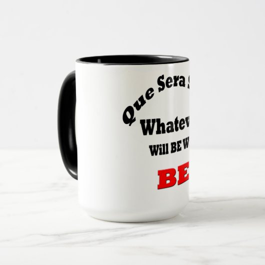 黒15のozの信号器のマグqueの血清の血清 マグカップ (正面左)